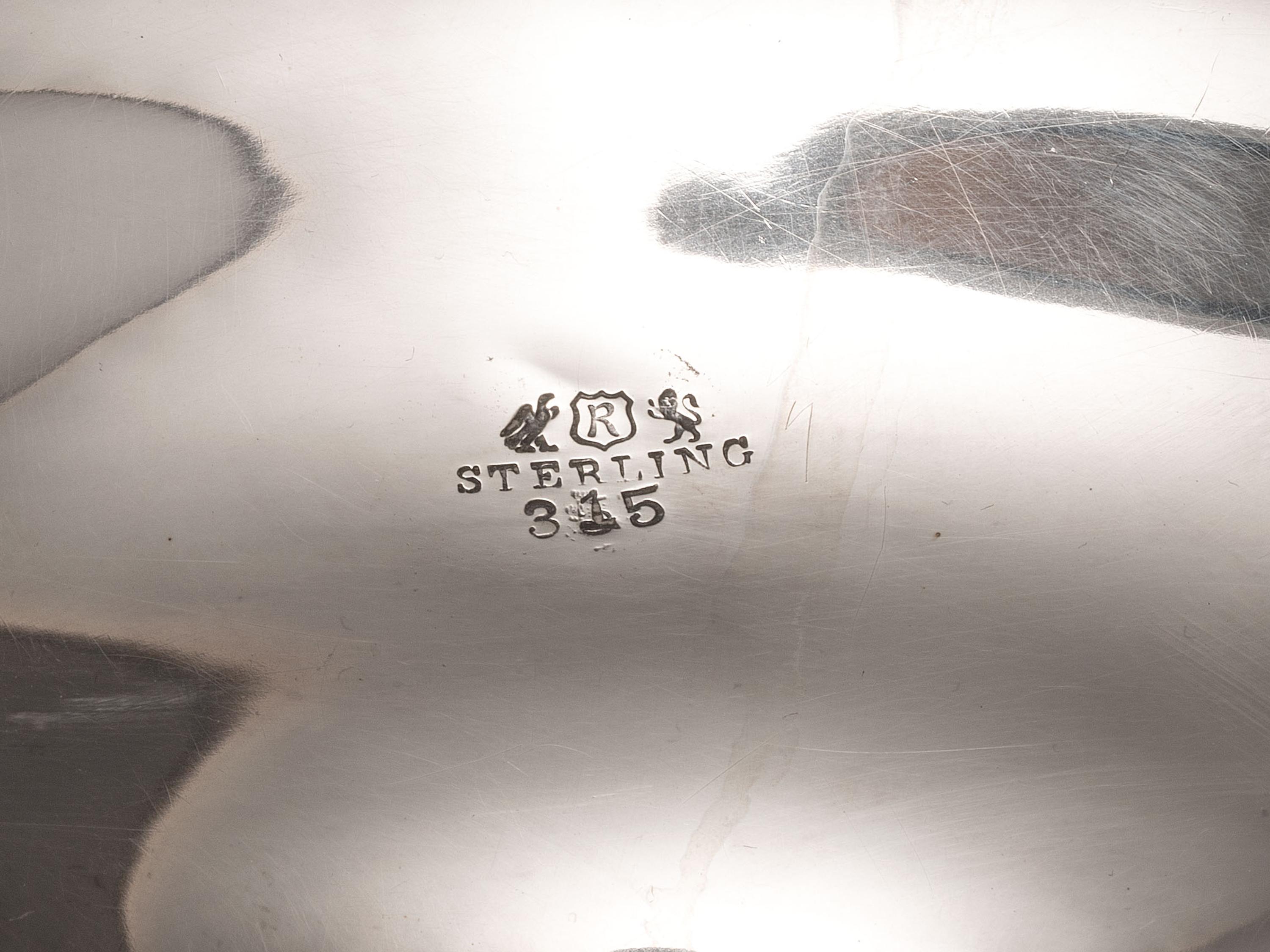 A Pair of American Silver Repousse Tazze