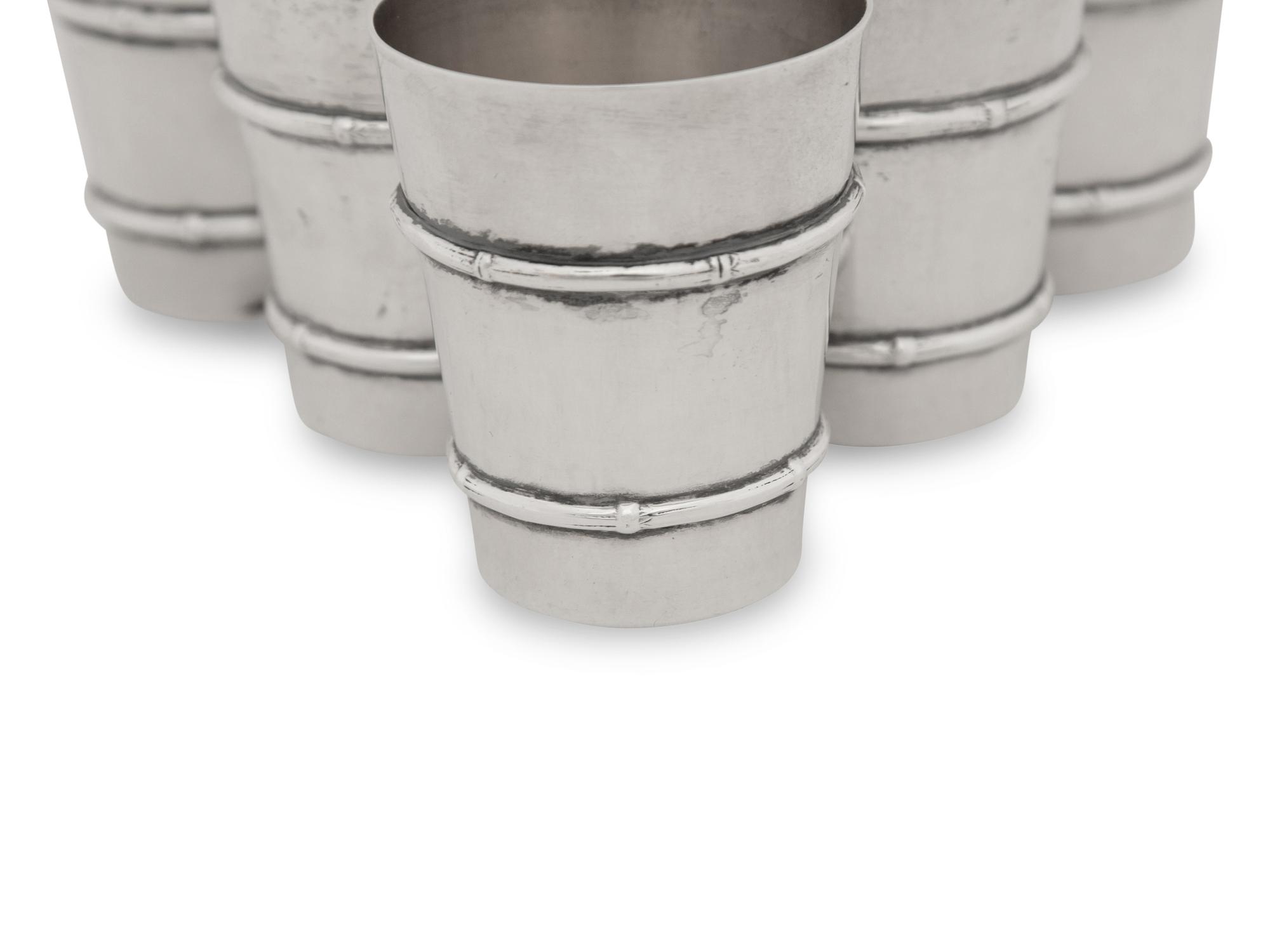 A Set of Six American Silver Cups