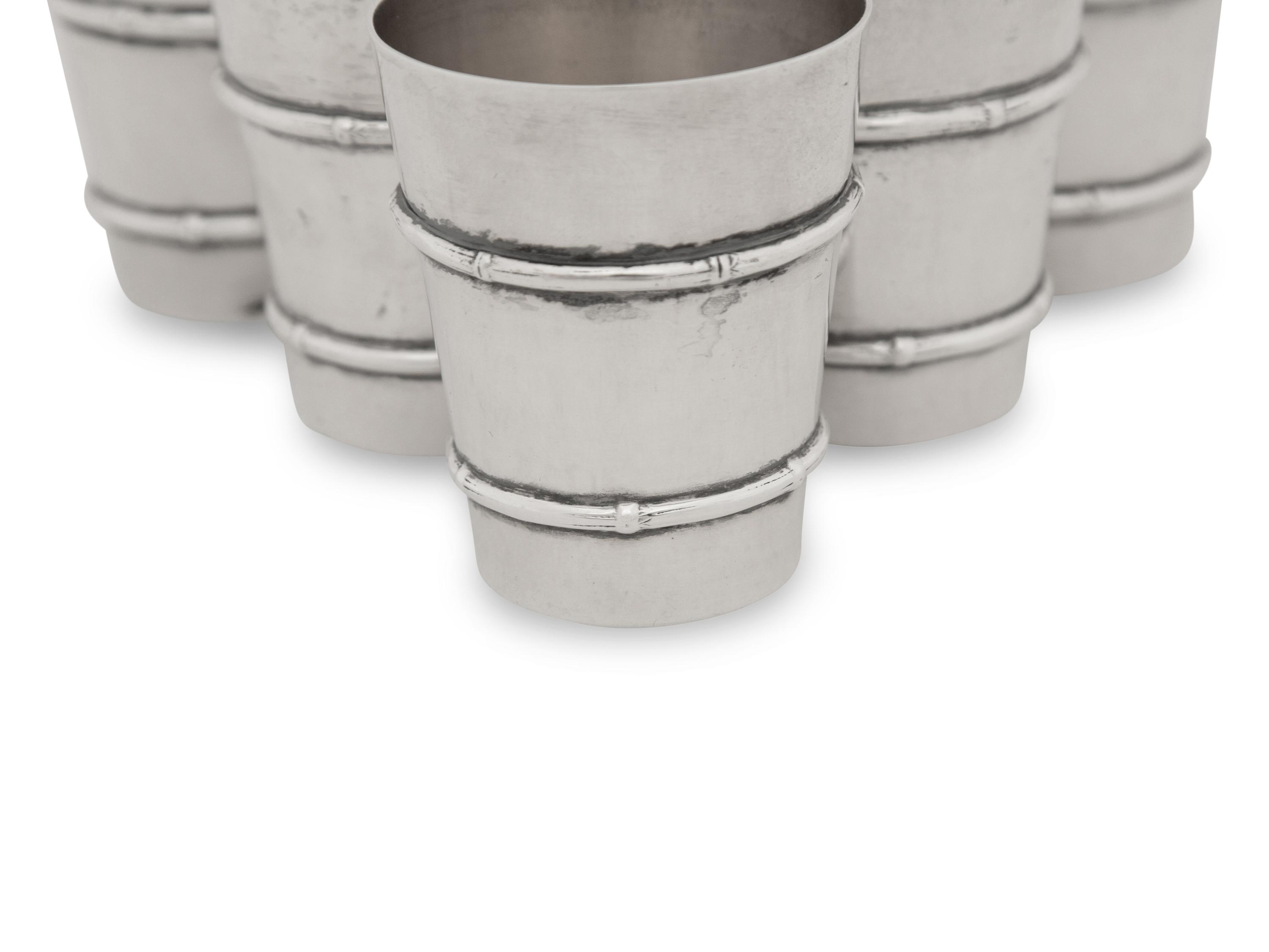 A Set of Six American Silver Cups