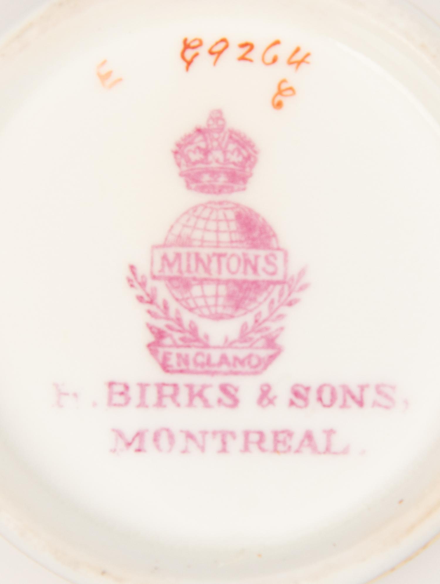 A Mintons Porcelain Dinner Service