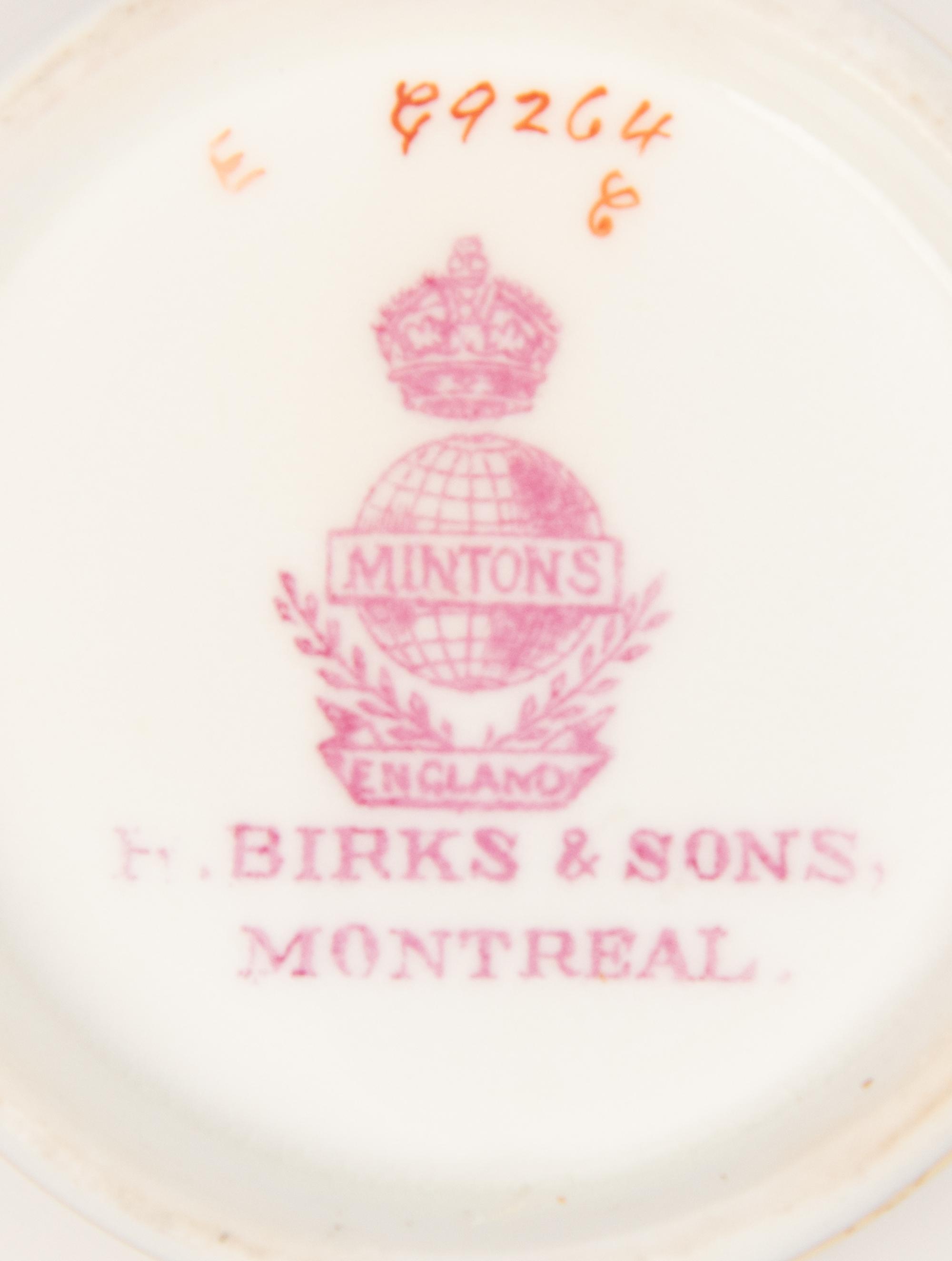 A Mintons Porcelain Dinner Service