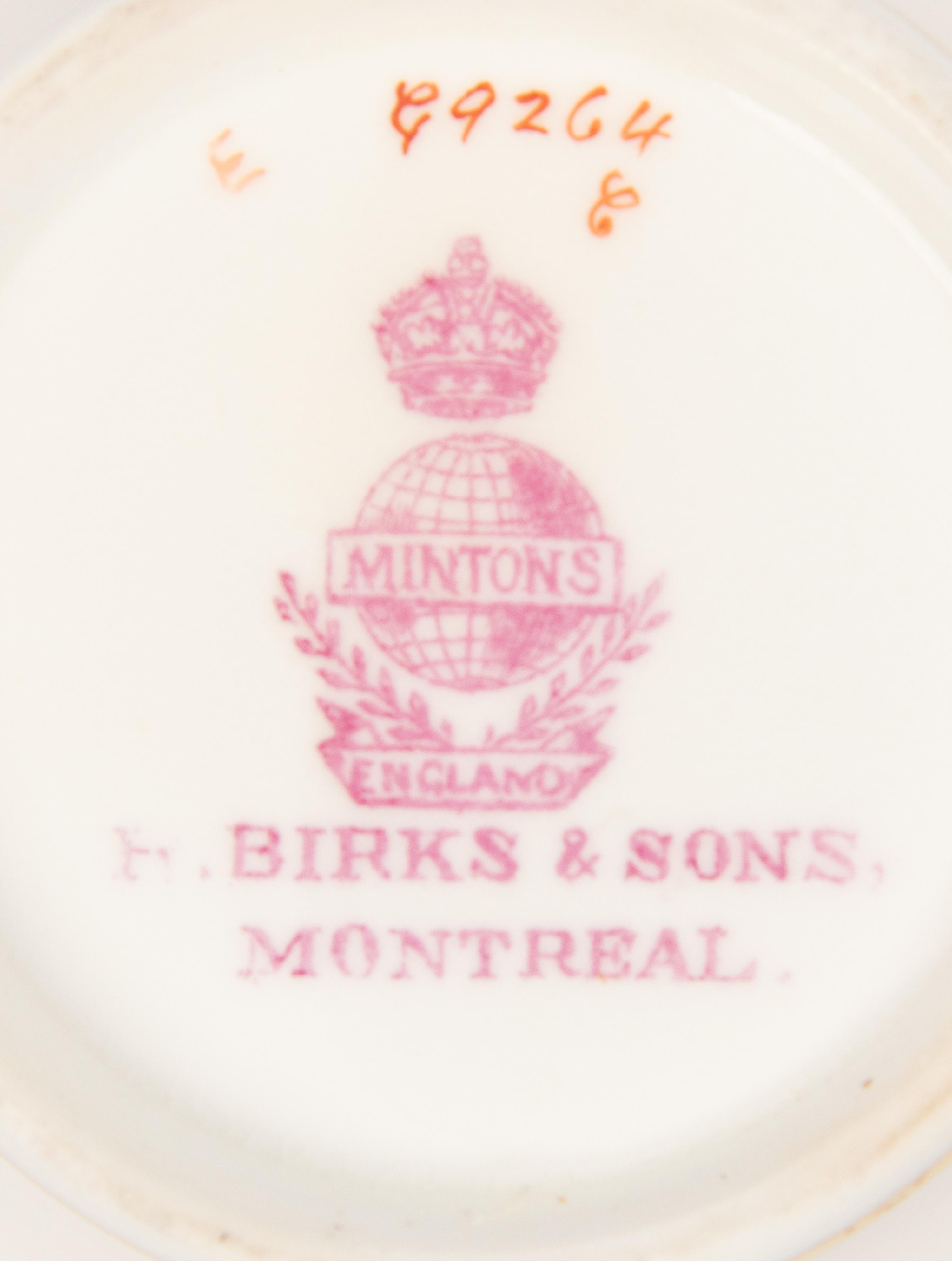 A Mintons Porcelain Dinner Service