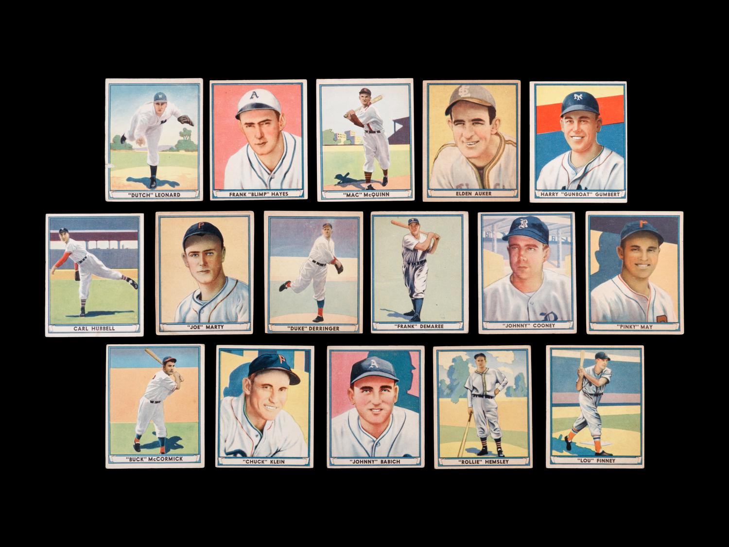 A Group of 16 1941 Play Ball Baseball Cards,
