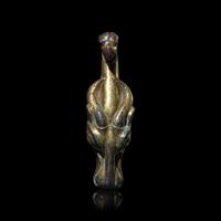 Two Chinese Bronze Garment Hooks, Warring States Period-Han Dynasty 戰國-漢 銅帶鉤兩件