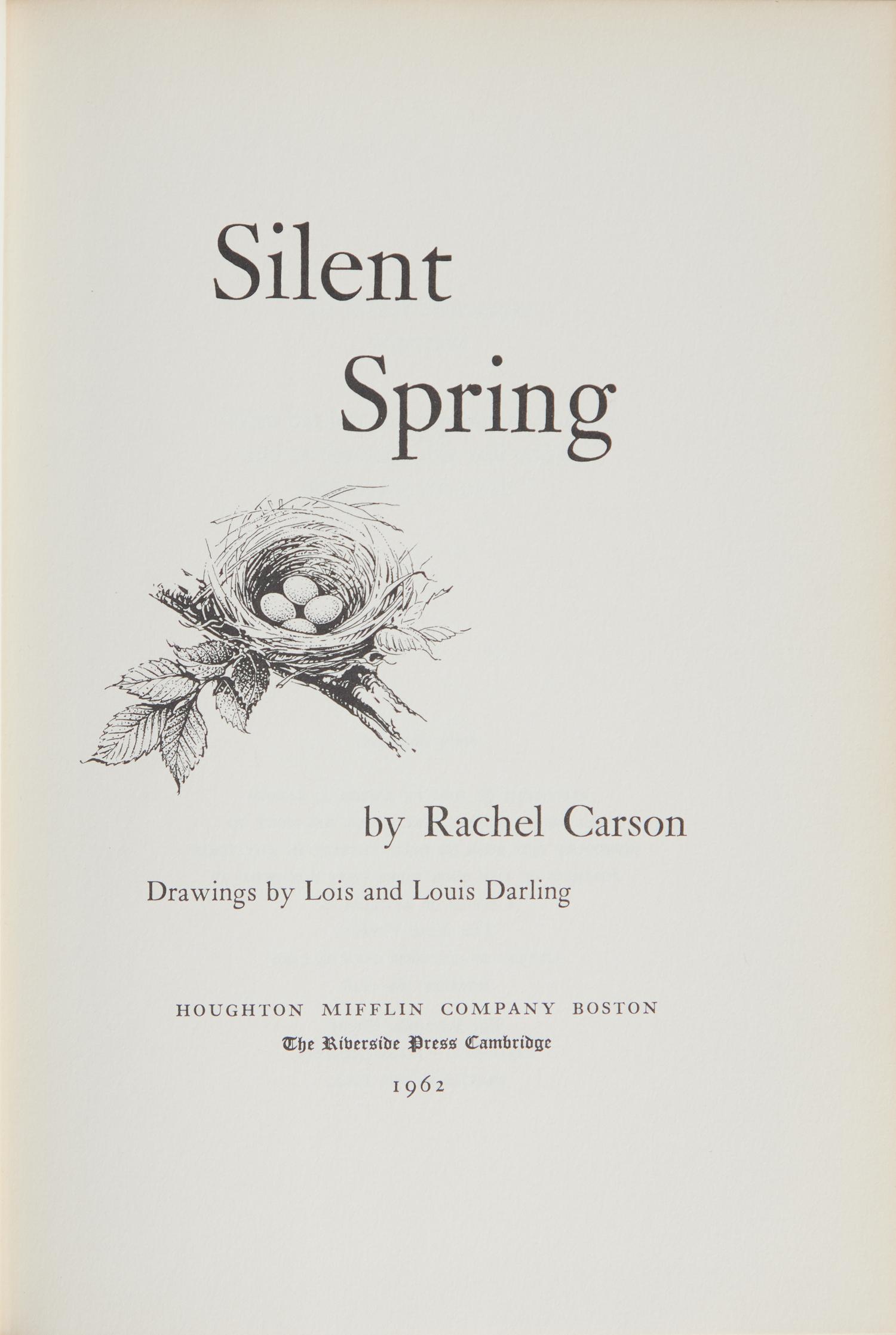 [Literature] Carson, Rachel. Group of 2 First Editions