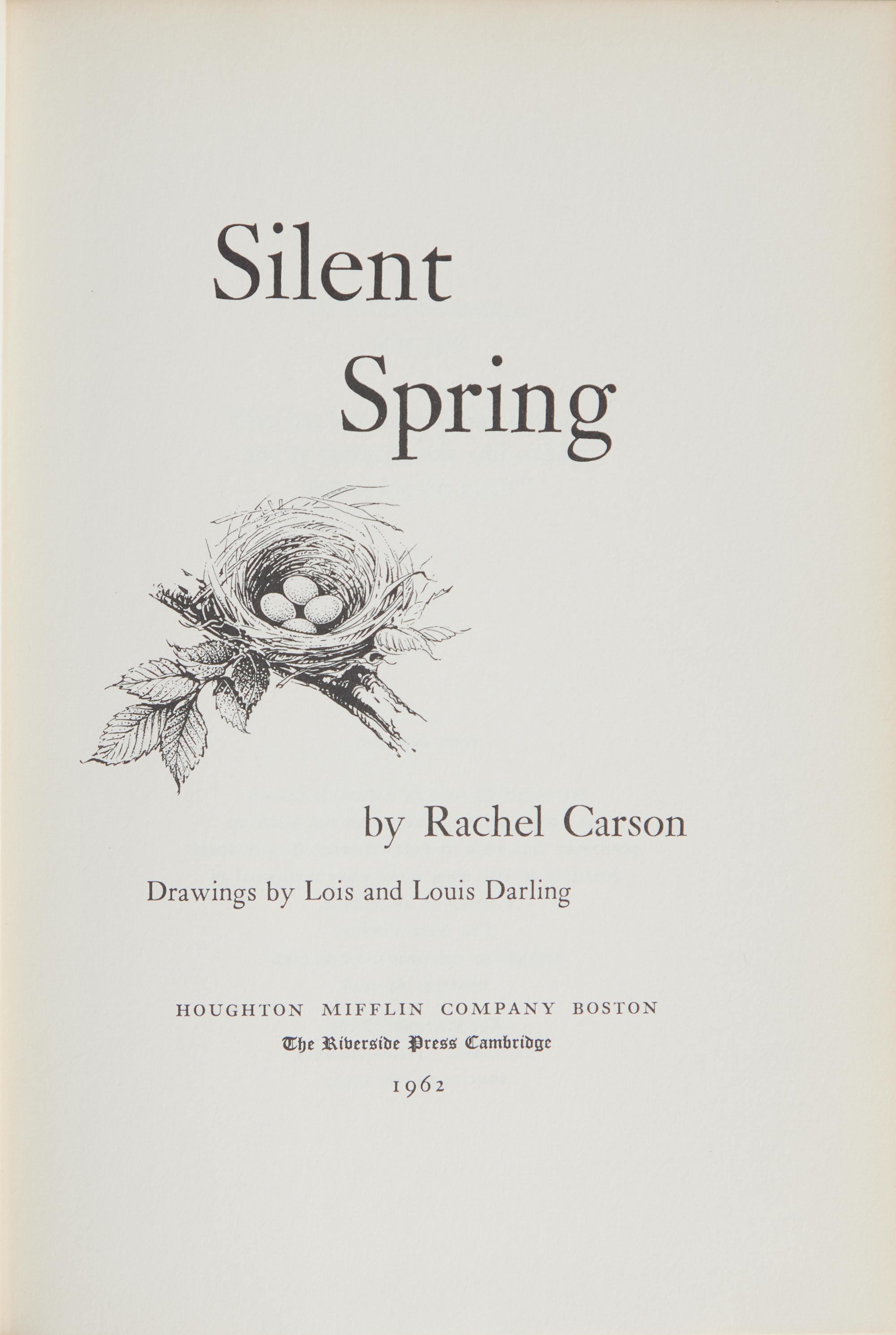 [Literature] Carson, Rachel. Group of 2 First Editions