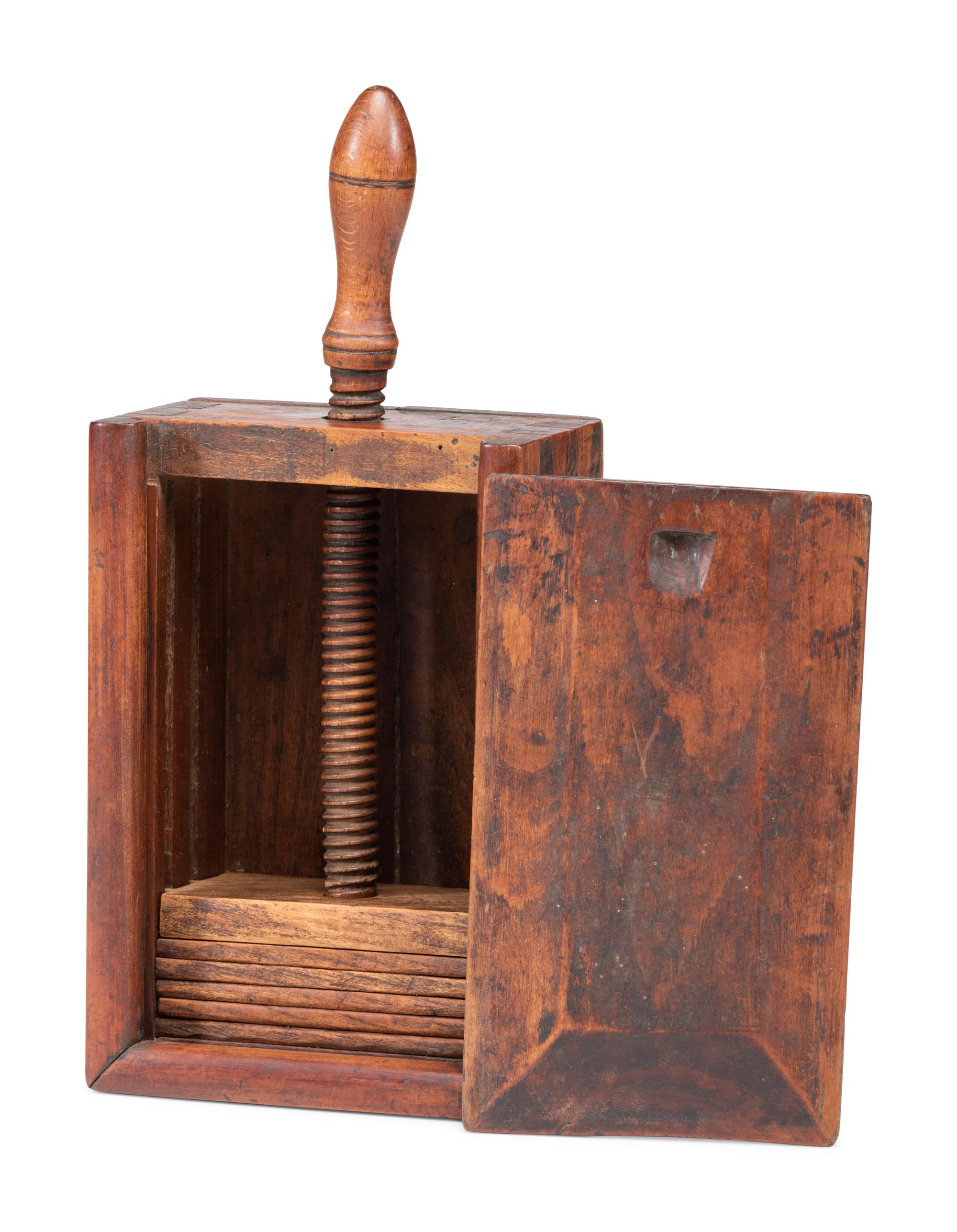 A Slide Lid Wooden Box Press