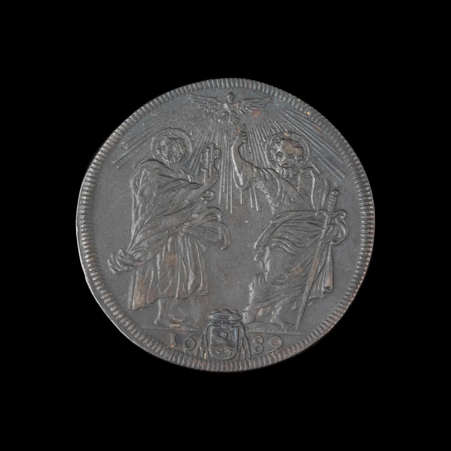 [PAPAL STATES] Pope Alexander VIII 1689 Testone