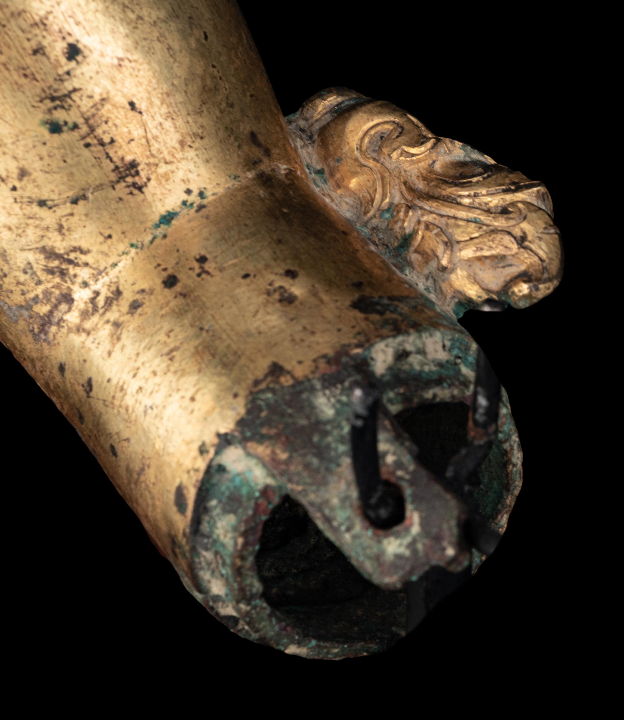 A Chinese Gilt Bronze Buddha's Arm