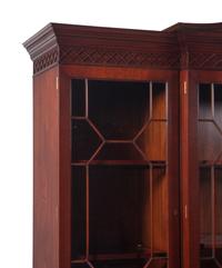 A George III Style Mahogany Breakfront Bookcase