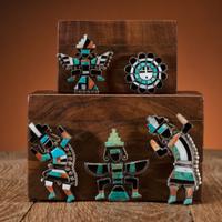 Zuni Mosaic Inlay Pins / Brooches