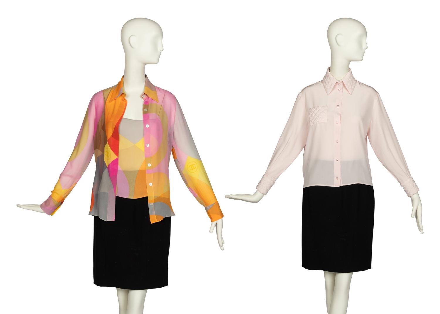 Three Chanel Items: One Shirt and Camisole Set, One Shirt, 2000s