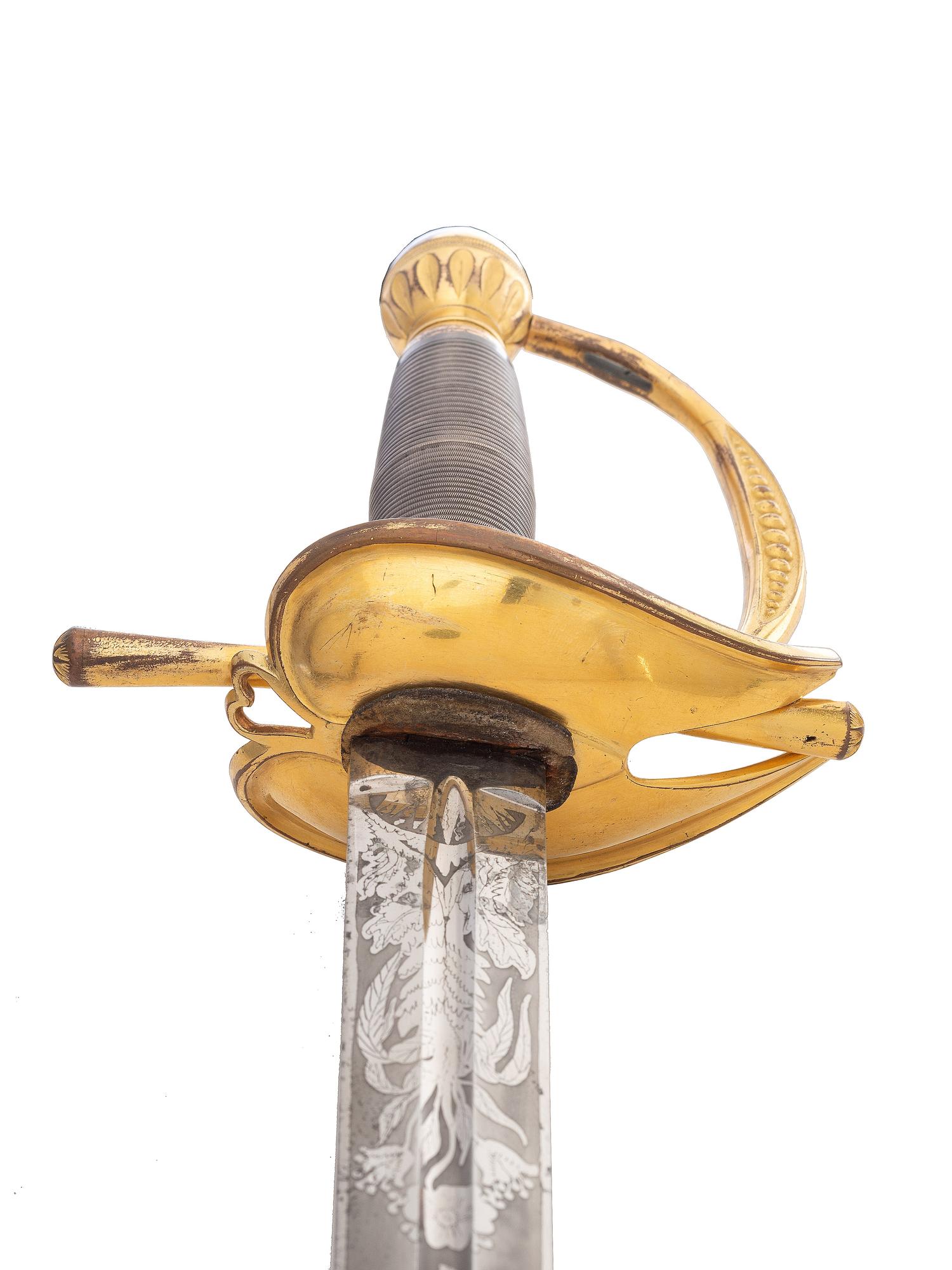 [MILITARIA]. Excellent US Model 1834 Officer’s Sword for Infantry, Artillery & Ordnance. Manufactured by Ames.