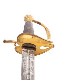 [MILITARIA]. Excellent US Model 1834 Officer’s Sword for Infantry, Artillery & Ordnance. Manufactured by Ames.
