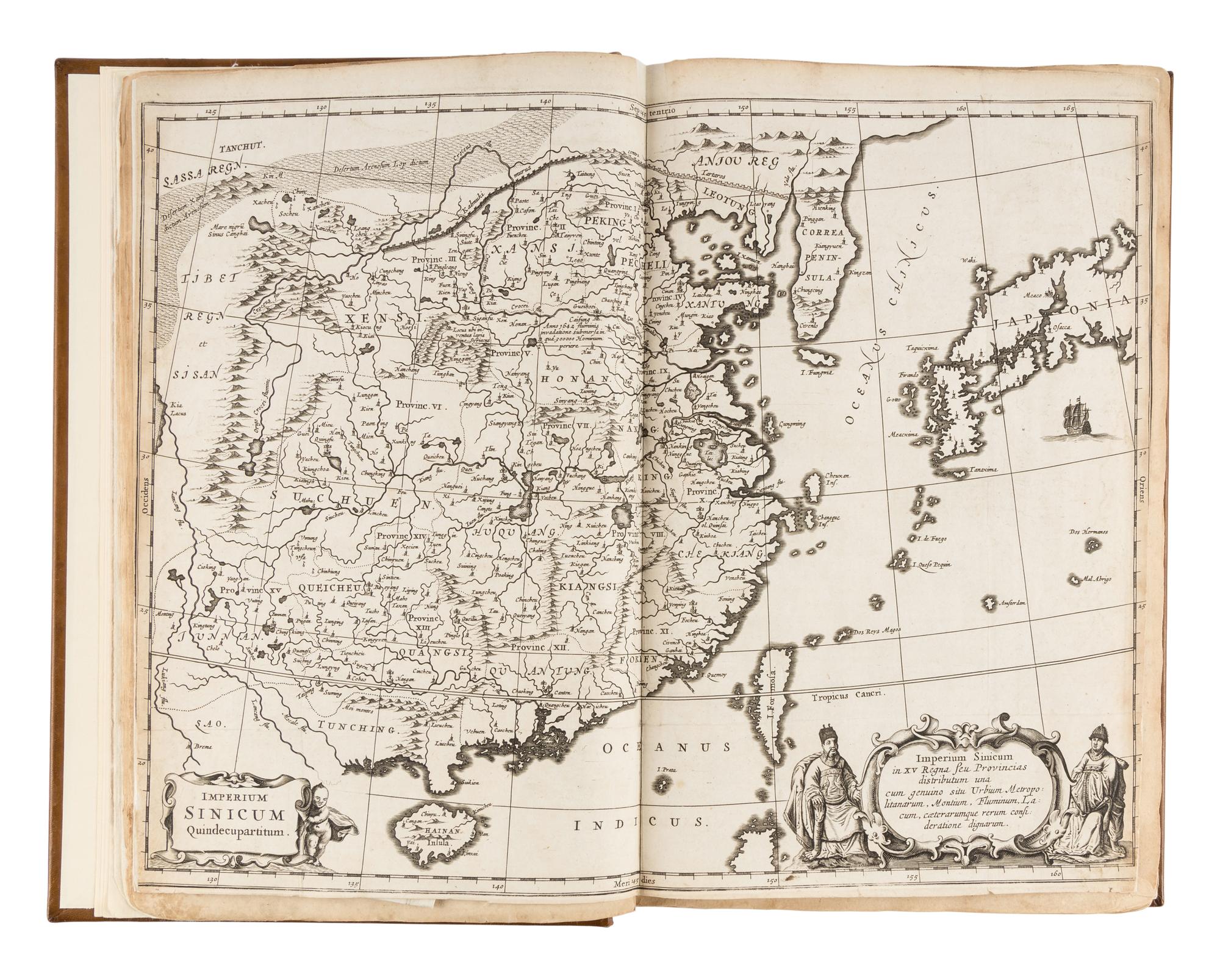 KIRCHER, Athanasius (1602-1680). China Monumentis, qua Sacris qua Profanis . Amsterdam: Johannes Janssonius van Waesberge & Elizeus Weyerstraet, 1667.