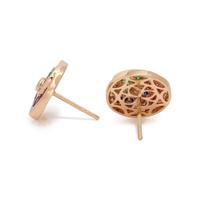 DIAMOND AND MULTIGEM EARRINGS