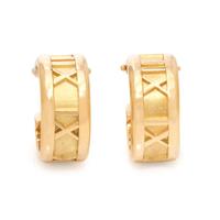 TIFFANY & CO., YELLOW GOLD 'ATLAS' EARRINGS