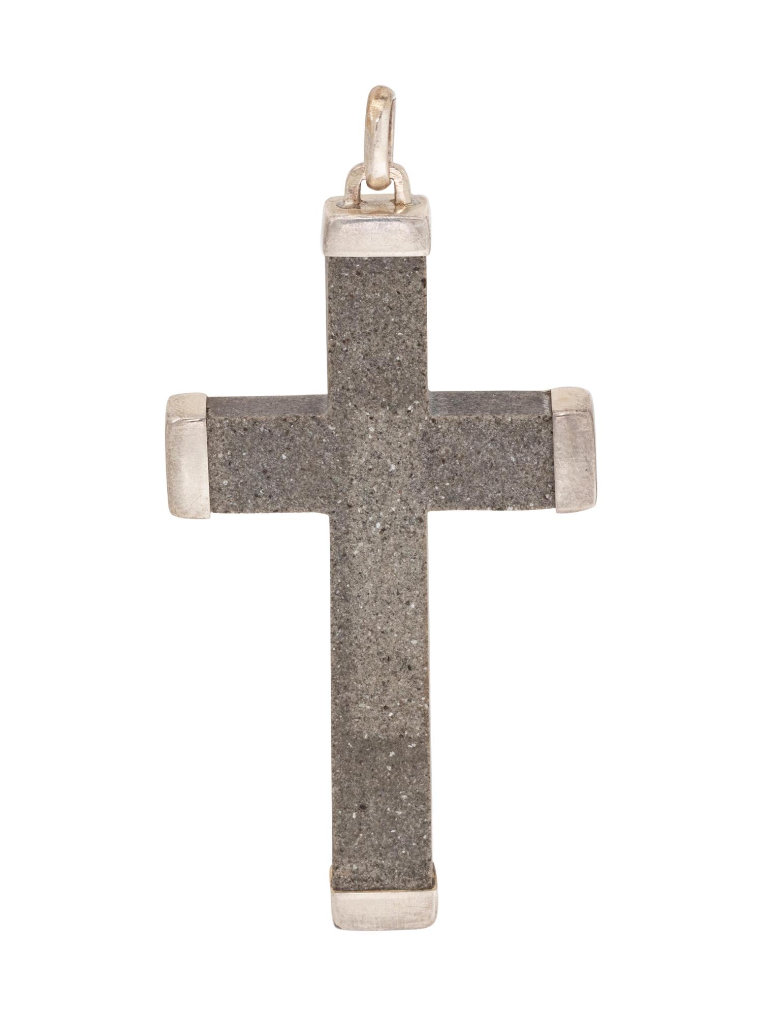 A Sterling Silver Cross Pendant, Gucci,