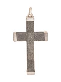 A Sterling Silver Cross Pendant, Gucci,