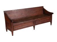A Country Painted Pine Storage Bench