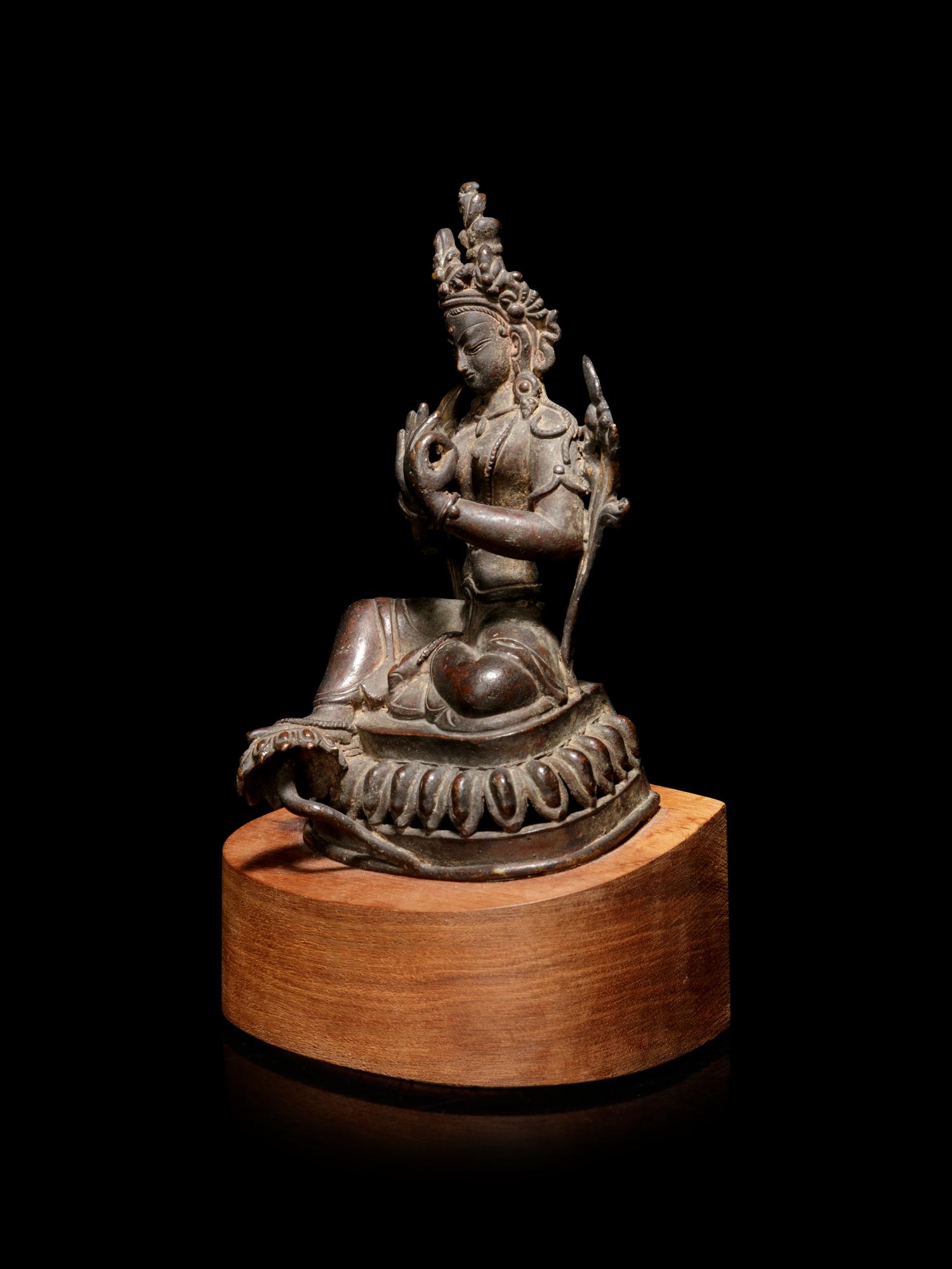 A Sino-Tibetan Bronze Figure of Tara