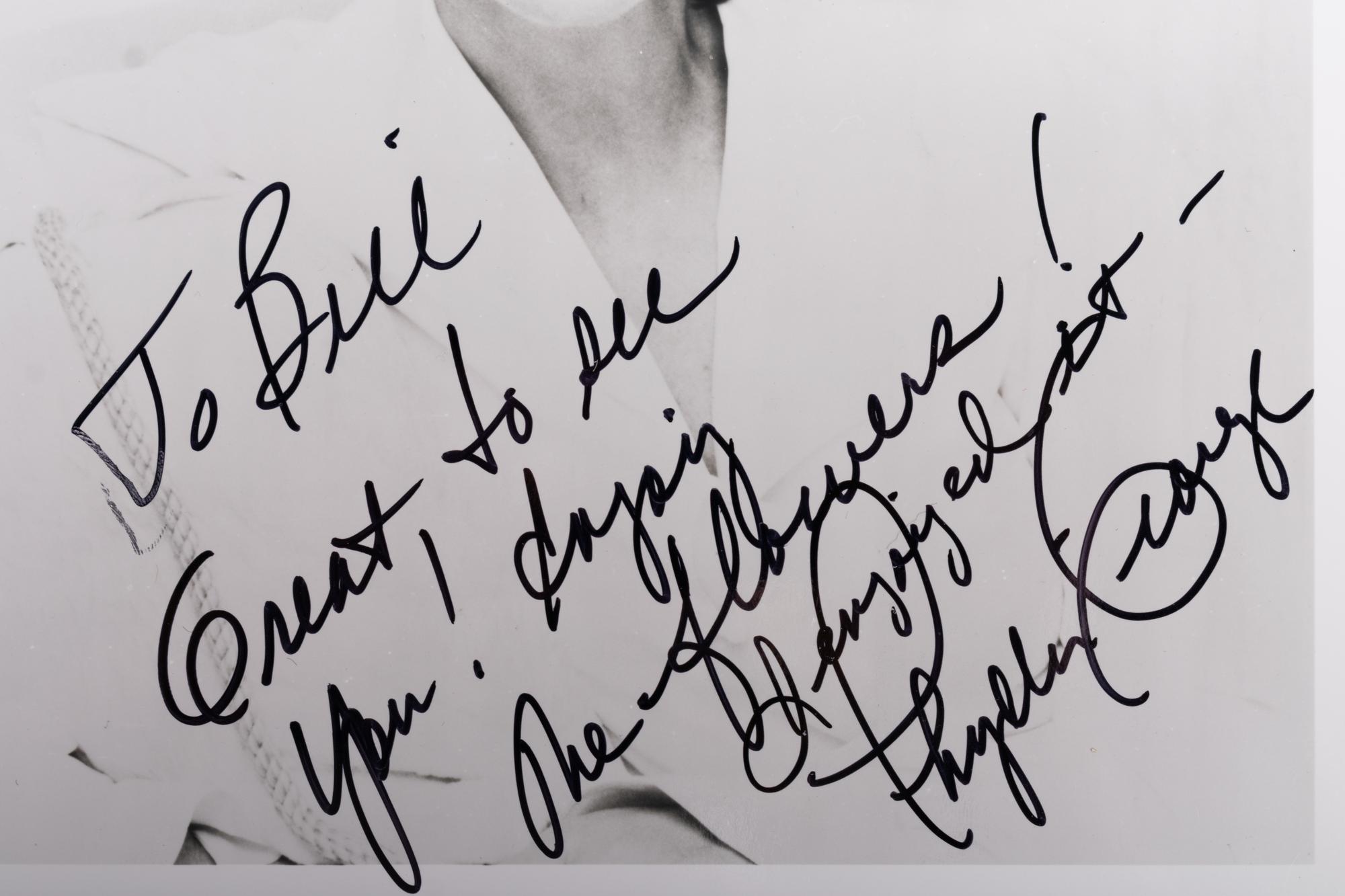 (Celebrity) A group of 20 autographed photographs of celebrities; comprising: