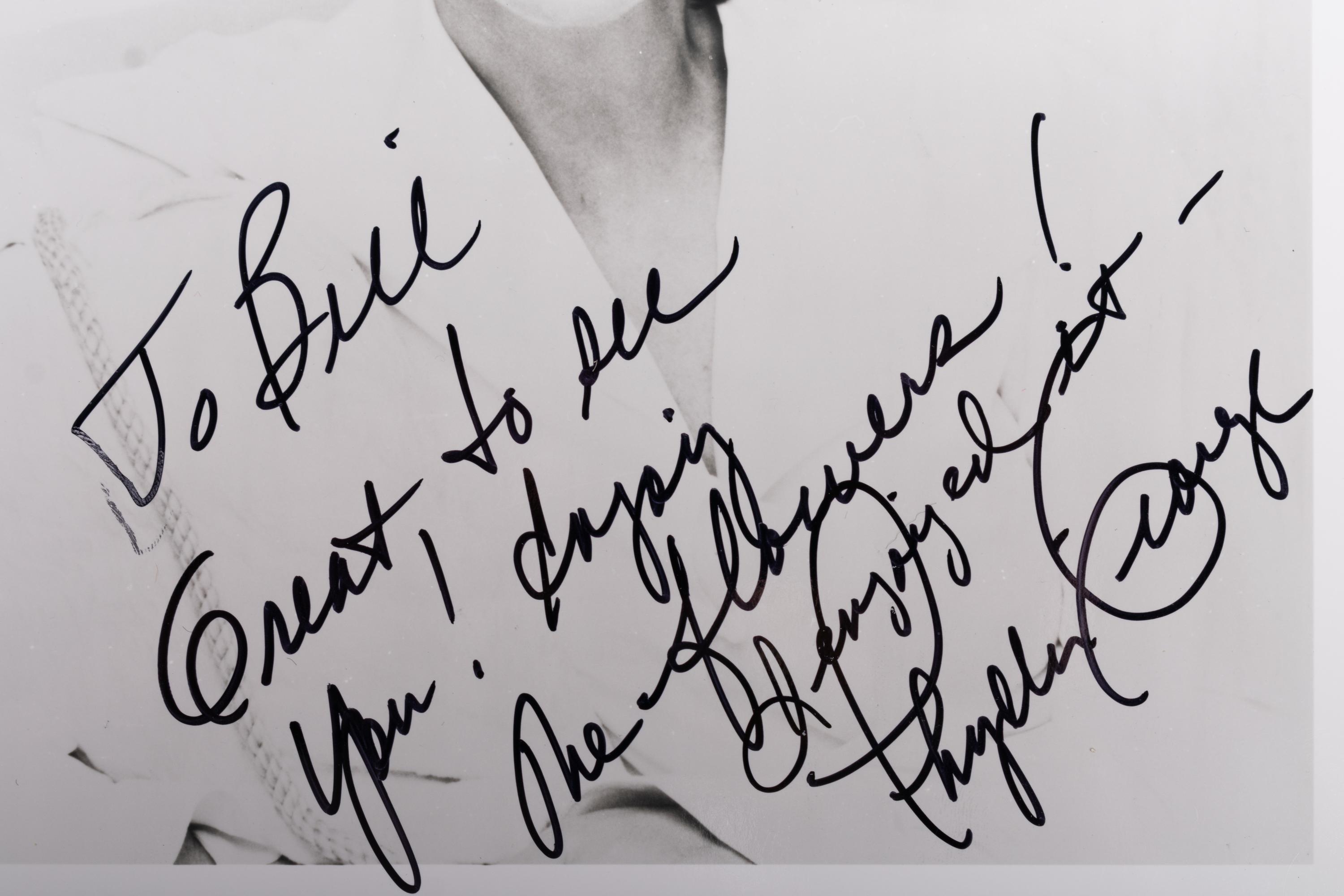 (Celebrity) A group of 20 autographed photographs of celebrities; comprising: