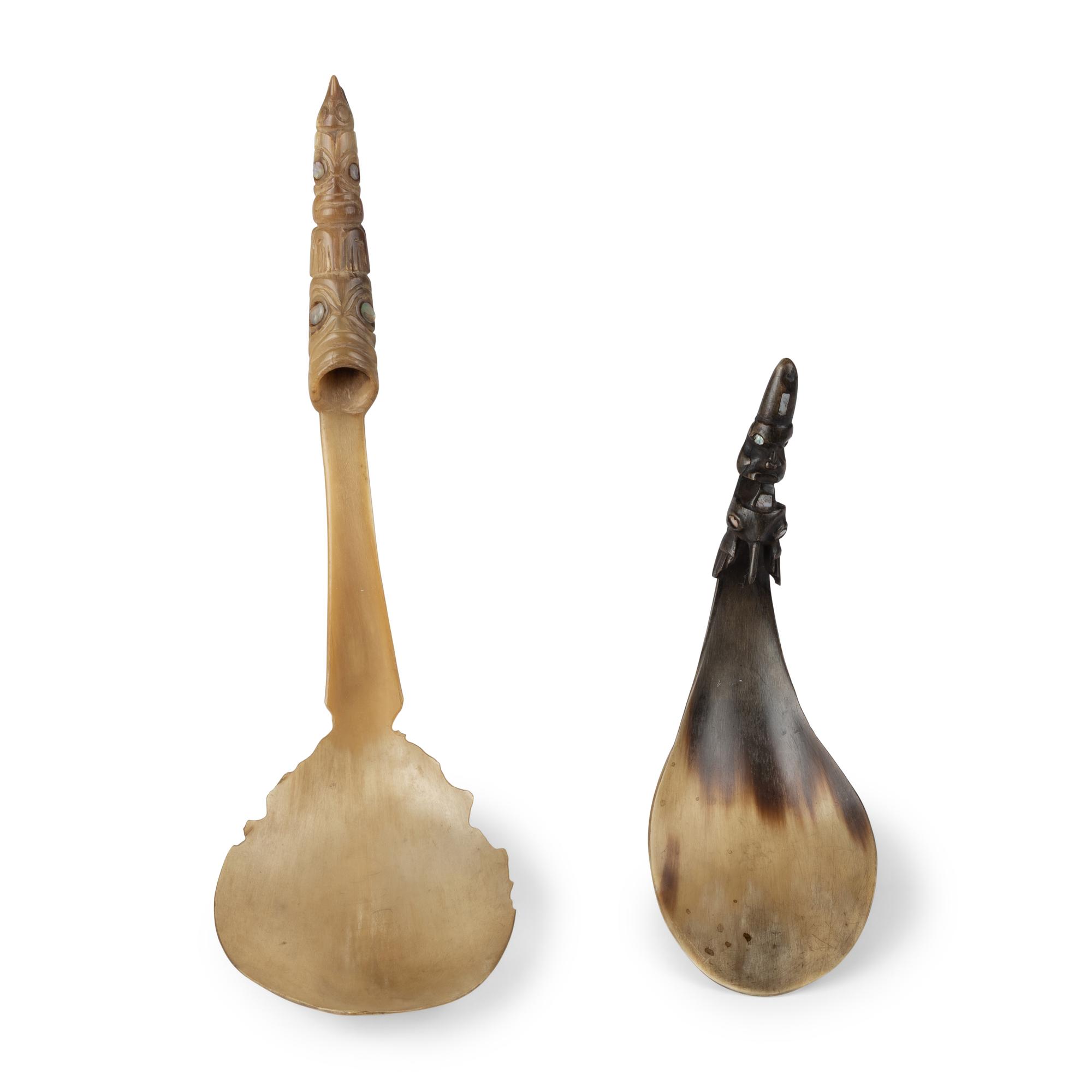 Northwest Coast Horn Ladles