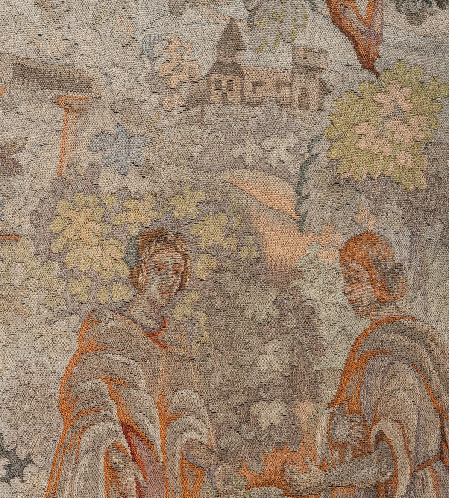 A Continental Wool Tapestry