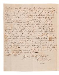 [ENSLAVEMENT]. Letter directing conveyance of slaves via wagon driven by a "Black man." TN, 1841.