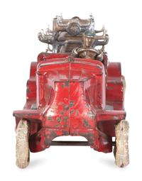 Two Cast Iron Fire Engine Toys
