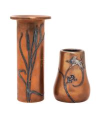 A Heintz Silver on Copper Trophy Height of first 6 inches.