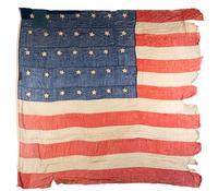 [FLAGS & PATRIOTIC TEXTILES]. 35-star American flag, [ca 1860s].