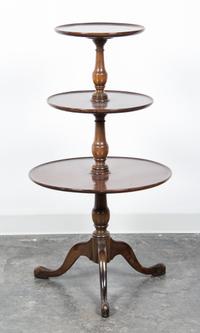 A George III Mahogany Dumbwaiter Height 43 inches. — 19TH CENTURY