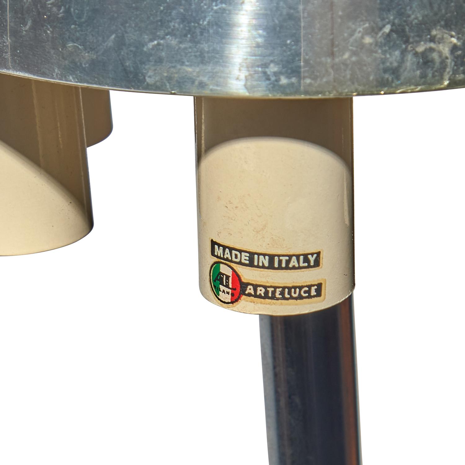 Floor lamps model 1005/B, pair, c. 1963 Arteluce, Italy