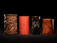 Four Chinese Brushpots, Bitong