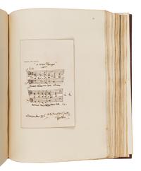 [The Red Cross]. An exceptional album of autographs, letters, and original artwork assembled to benefit the British Red Cross during WWI. [N.p.: N.p.], 1917.