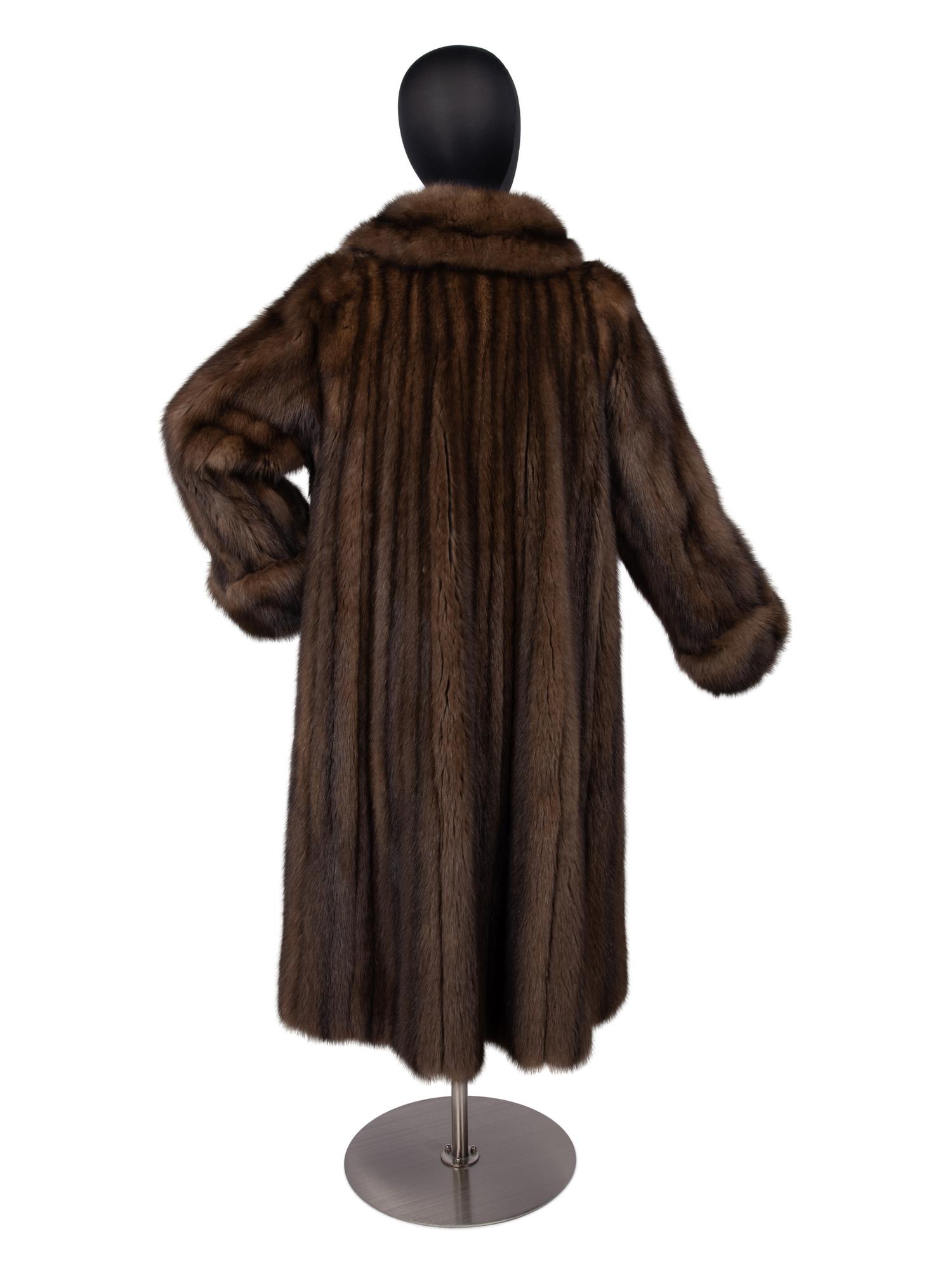 Birger Christensen Sable Fur Coat, 2000s