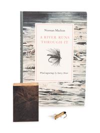 [MOSER, Barry, illustrator]. MACLEAN, Norman. A River Runs Through It . West Hatfield, MA: Pennyroyal Press, 1989.