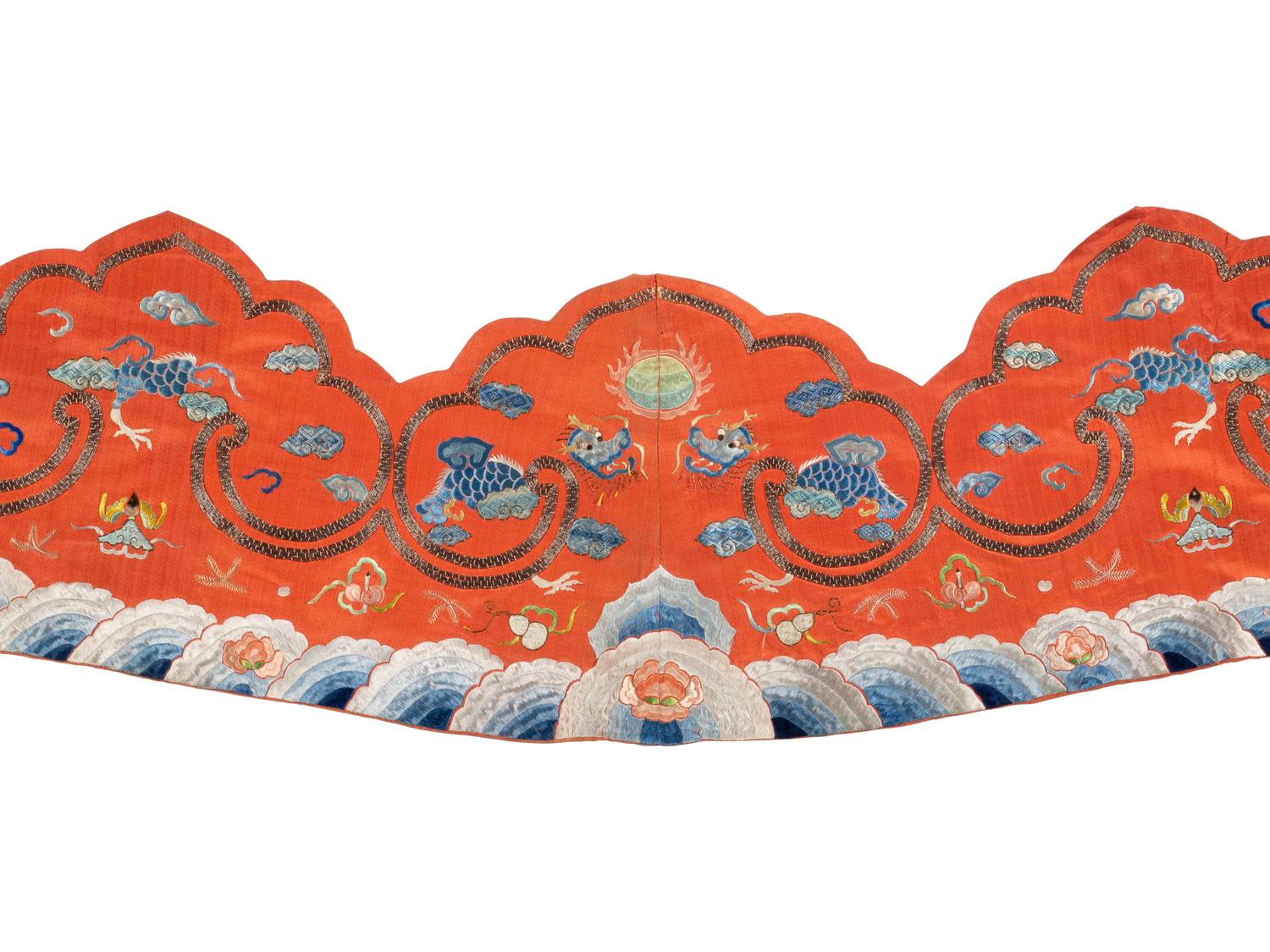 RELEASED TO MUSEUM -- A Group of Chinese Embroidered Silk Fragments