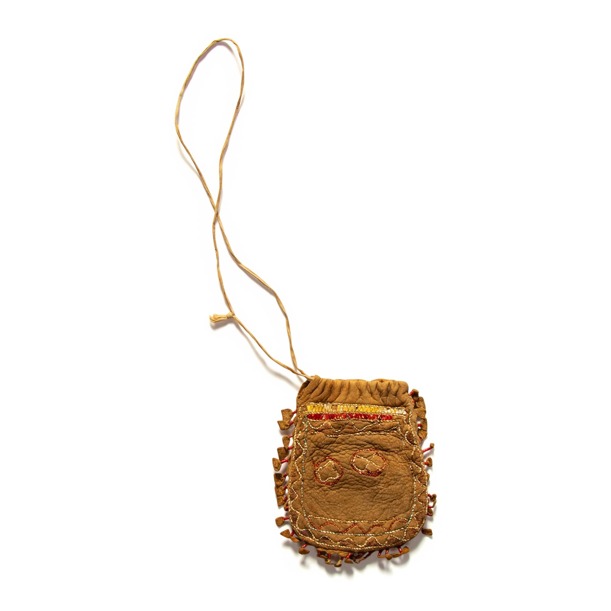 Great Lakes Quilled Drawstring Pouch