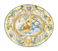 An Italian Majolica Oval Bowl
