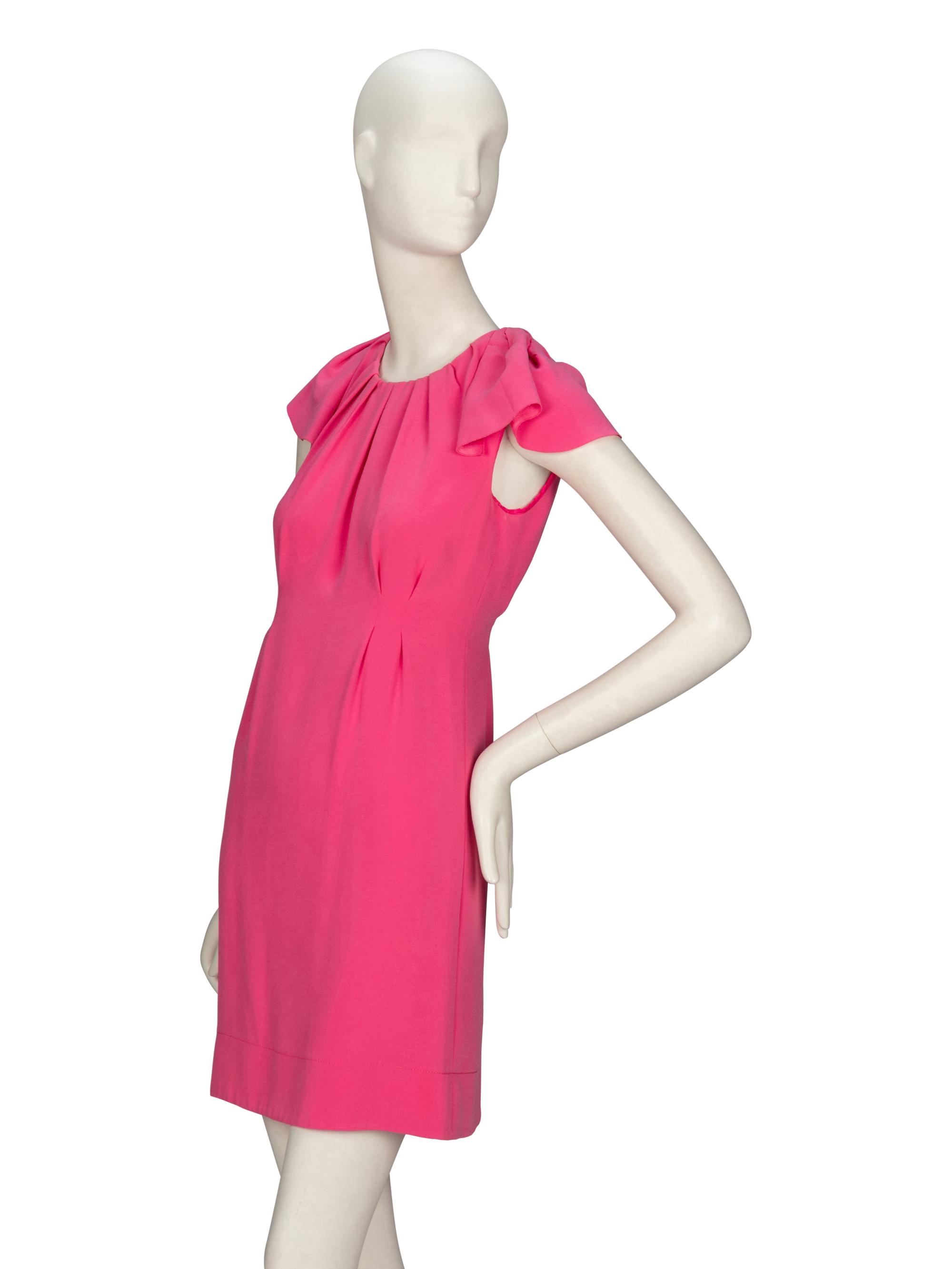 PRADA, PINK SHEATH DRESS