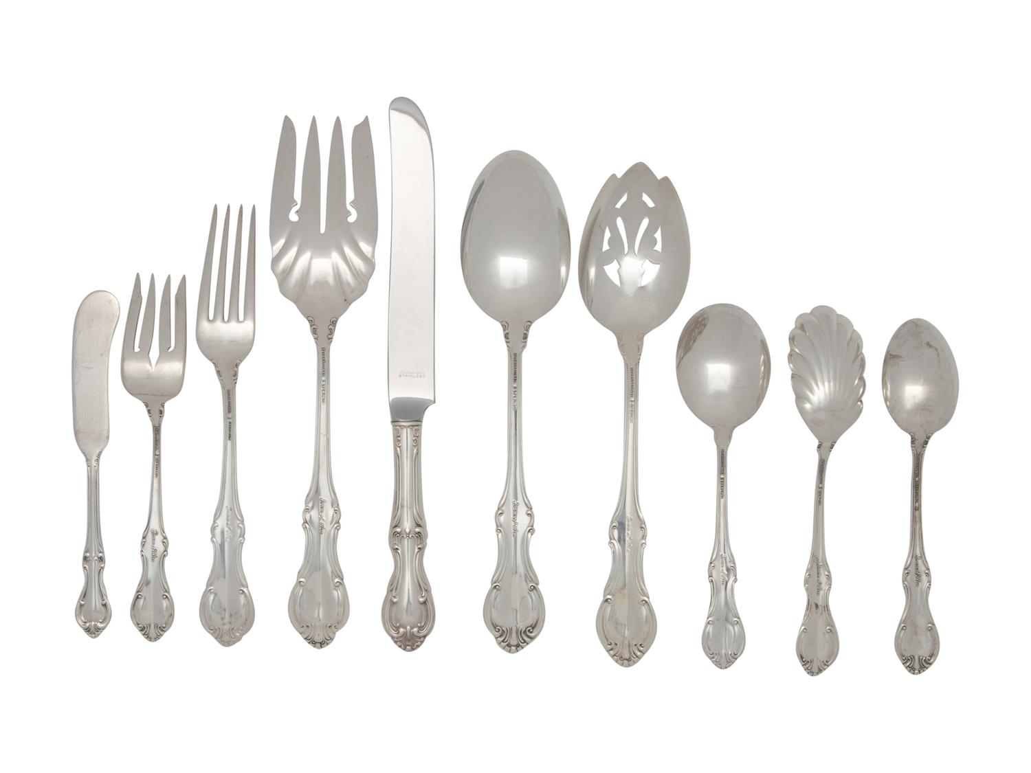 An American Silver Flatware Service