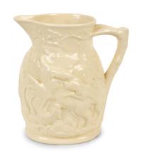 A Collection of Eight Painted, Transferware and Molded Earthenware Articles — 19TH/20TH CENTURY