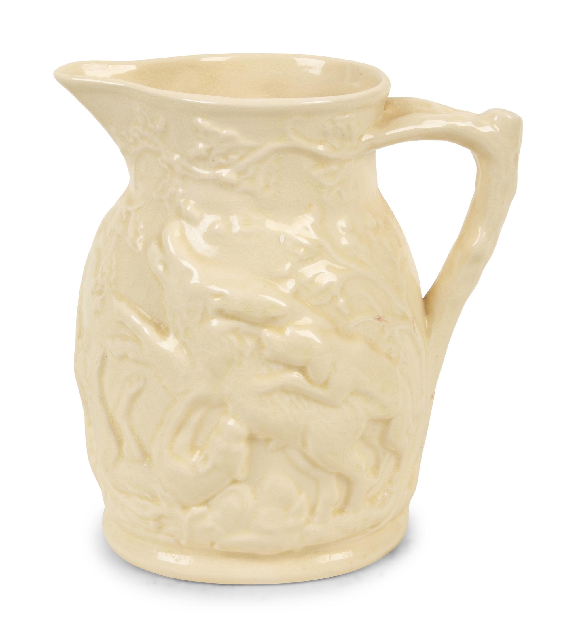 A Collection of Eight Painted, Transferware and Molded Earthenware Articles — 19TH/20TH CENTURY