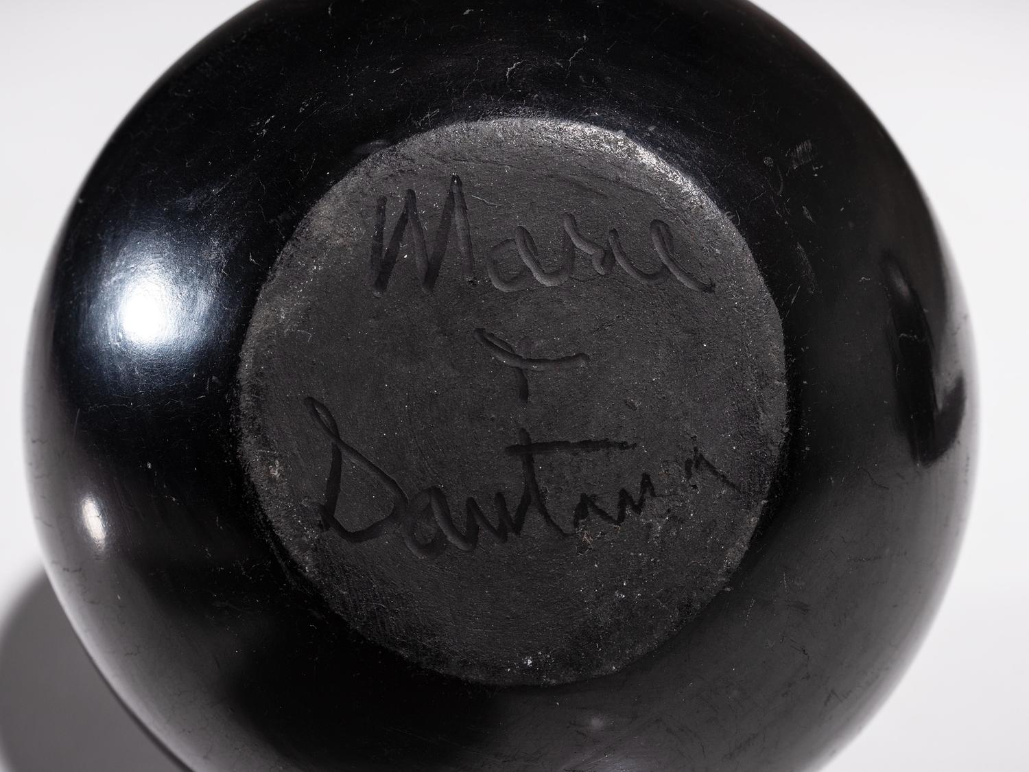 Blackware Pottery Jar and Saucer 1943-1956