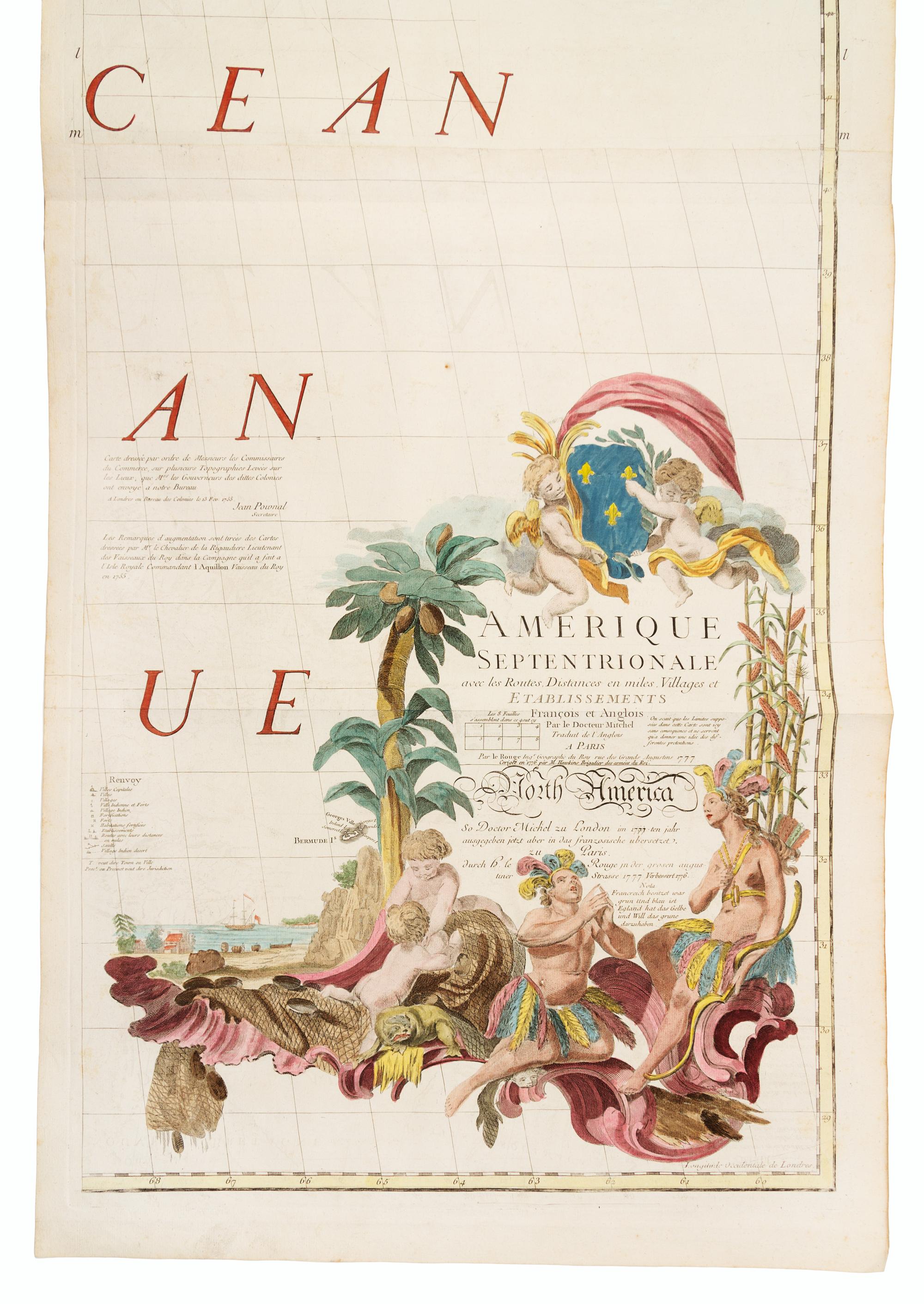 LE ROUGE, George Louis (1712-1790). Atlas Amériquain Septentrional contenant les details des differentes provinces... Paris, 1778