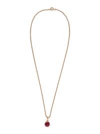 PINK TOURMALINE AND DIAMOND PENDANT