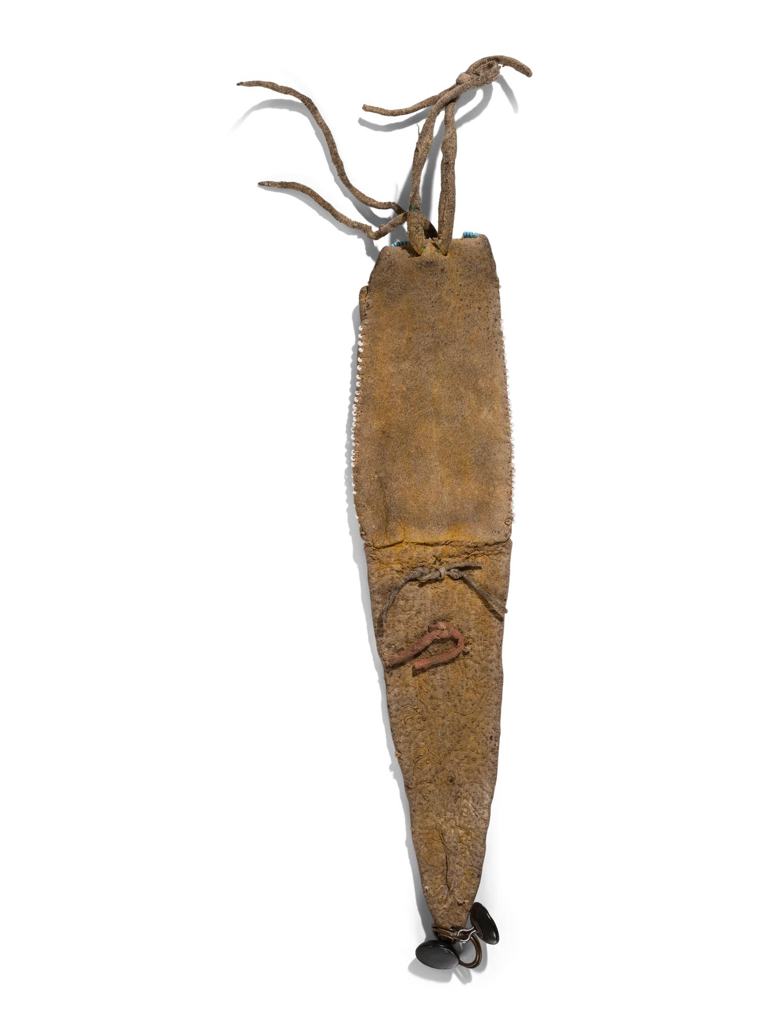 Ute Beaded Hide Tail Bag